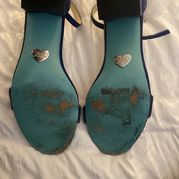 Blue sparkly 2 inch heels - Picture 4 of 5